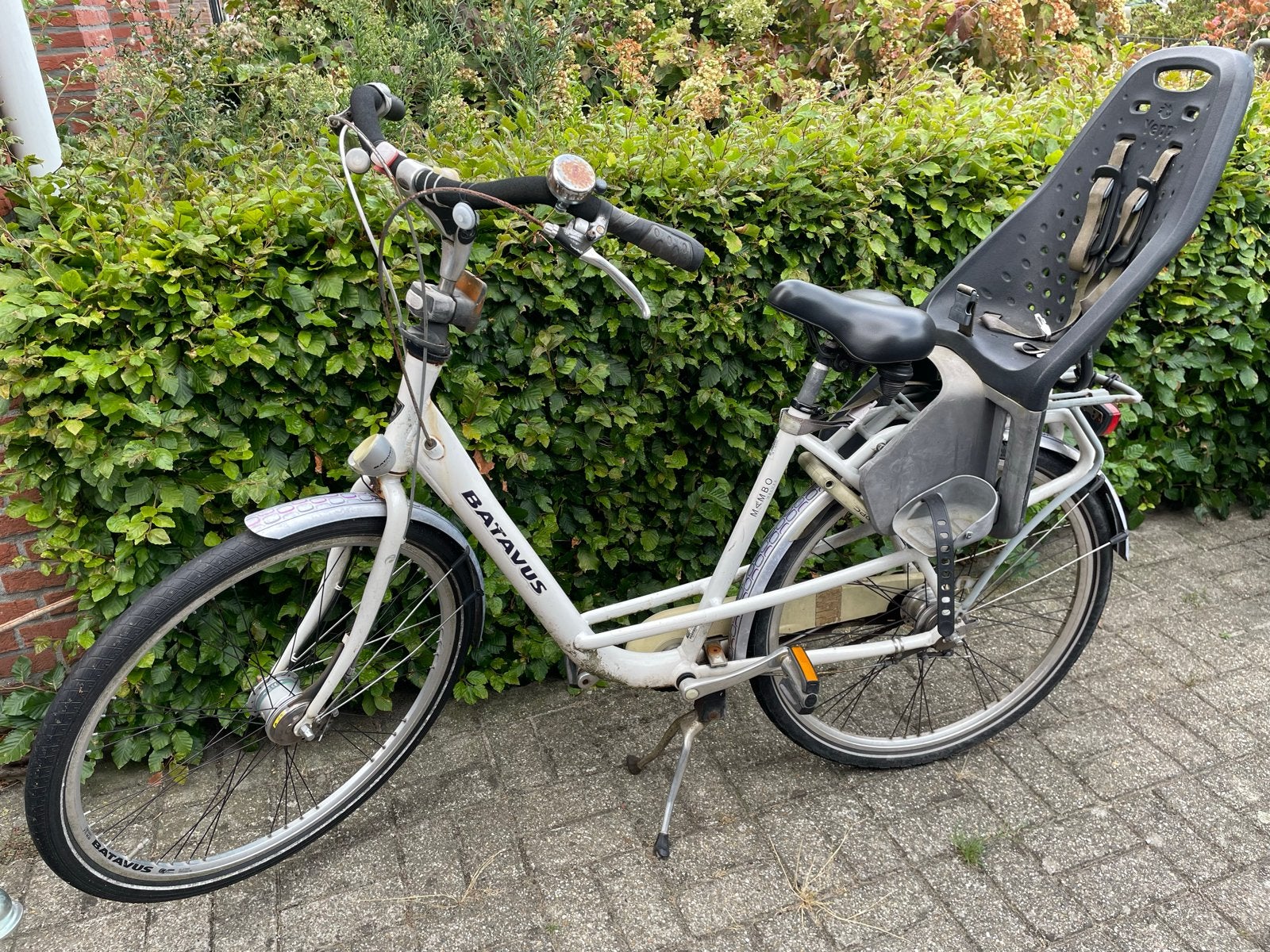 Batavus Mambo met kinderzitje, Fietsen en Brommers, Fietsen | Dames | Damesfietsen, Ophalen, Gebruikt, 47 tot 50 cm, Versnellingen