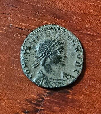 Romeinse bronzen munt *Constantijn II als Caesar, 317 n.Chr., Ophalen of Verzenden