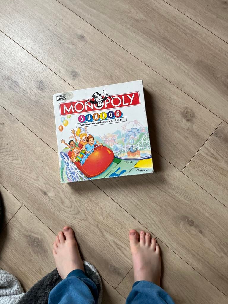 Monopoly Junior - Speciaal voor kinderen van 5-8 jaar, Hobby en Vrije tijd, Drie of vier spelers, Ophalen of Verzenden, Gebruikt