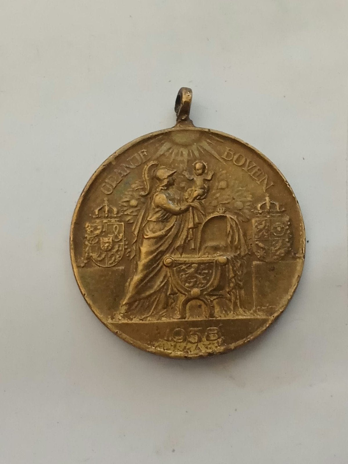Zeldzame Nederlandse Herdenkingsmedaille 1938 'Oranje Boven', Ophalen of Verzenden