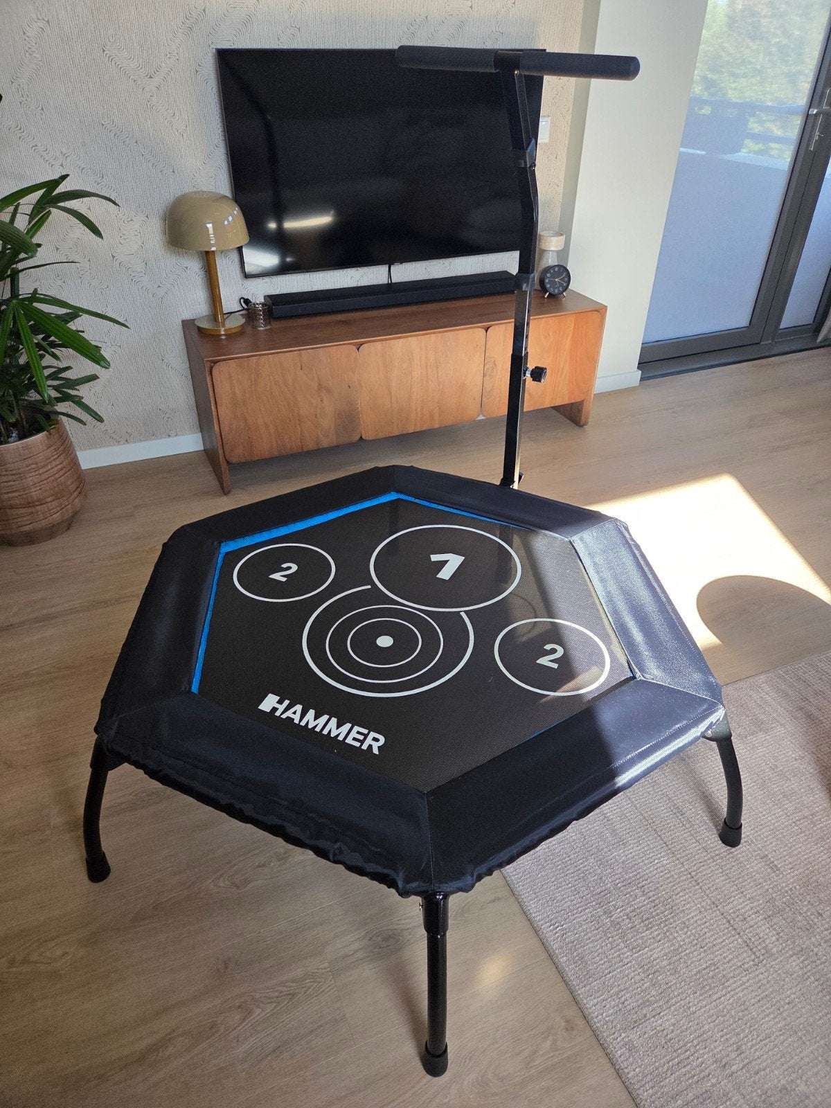 Fitness Trampoline Cross Jump - Opvouwbaar, Ophalen, Zo goed als nieuw