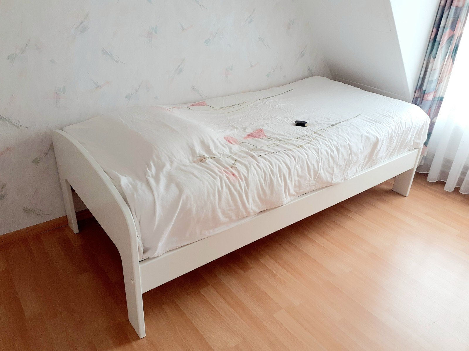 stevig 1 persoons bed, Ophalen, Gebruikt, 90 cm, Eenpersoons