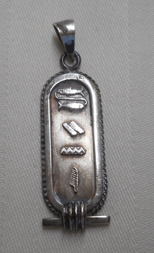 Zilveren vintage Egyptische hanger nr.2304, Sieraden, Tassen en Uiterlijk, Kettinghangers, Verzenden, Zo goed als nieuw, Kruis of Symbool