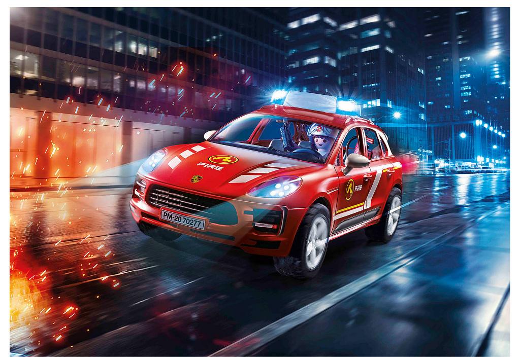 PLAYMOBIL 70277 Porsche Macan S Brandweer OP=OP, Ophalen of Verzenden, Nieuw, Complete set
