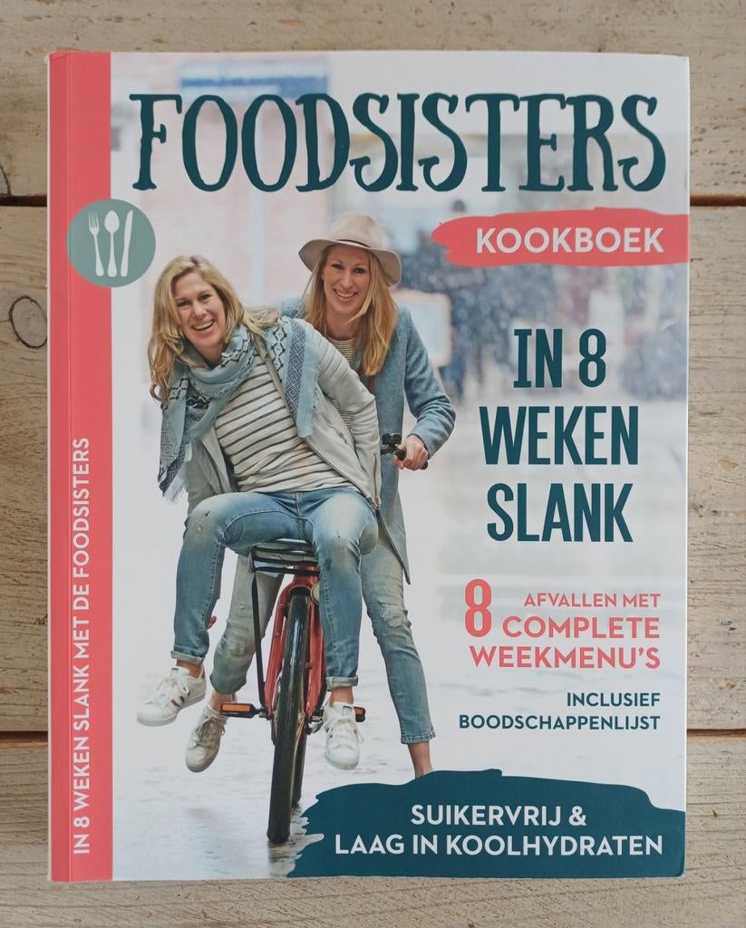 Foodsisters - In 8 weken slank, Boeken, Gezondheid, Dieet en Voeding, Ophalen of Verzenden, Zo goed als nieuw, Janneke en Amande Koeman