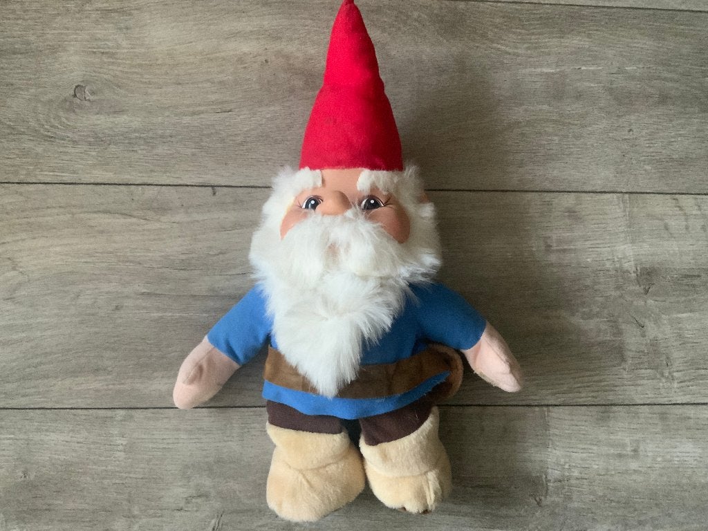 48CM big 1985 David de Kabouter Pluche doll knuffel pop, Ophalen of Verzenden, Zo goed als nieuw