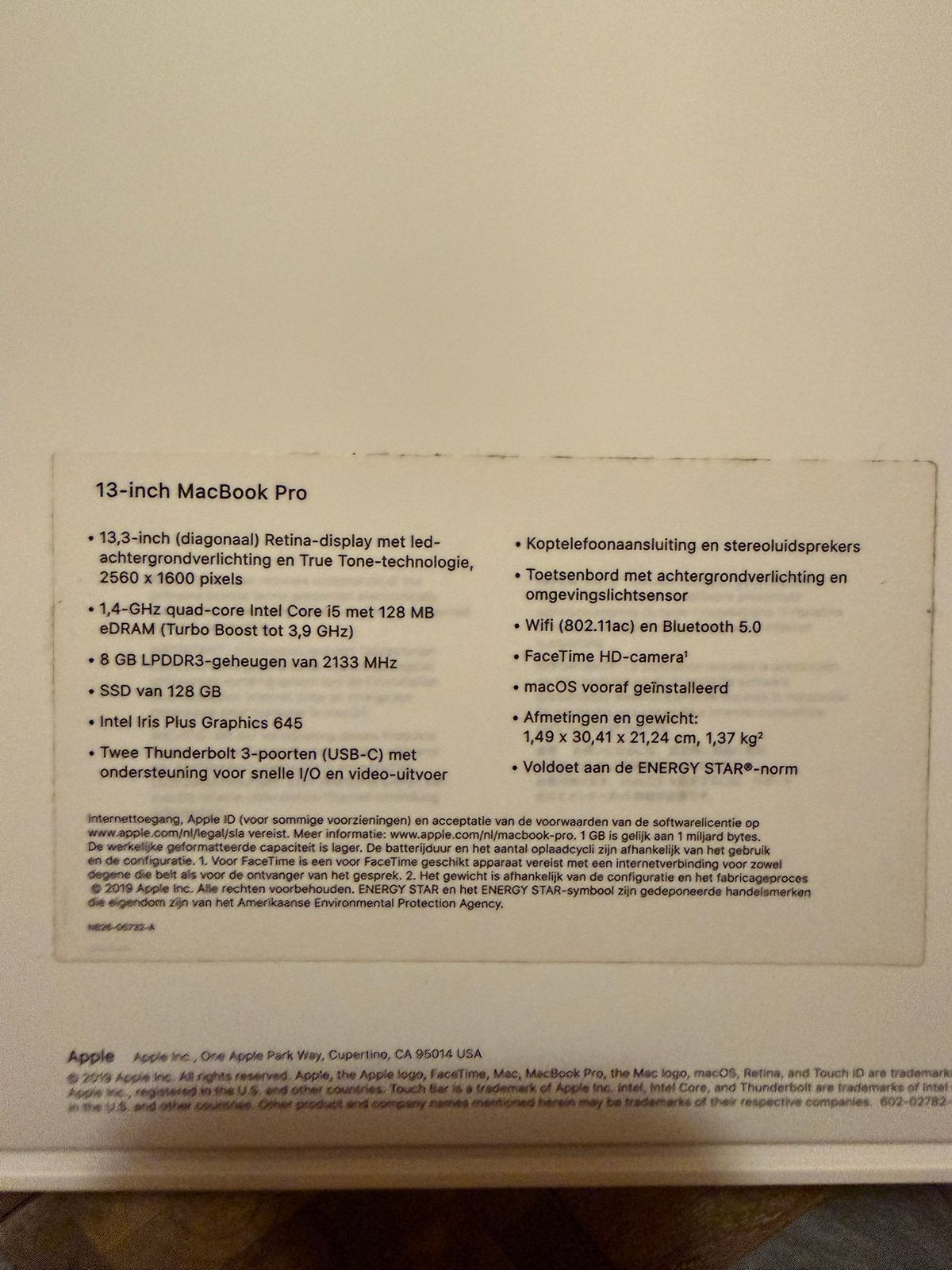 Foto 15 van MacBook Pro 13 inch 2019, in uitstekende staat + Apple mouse