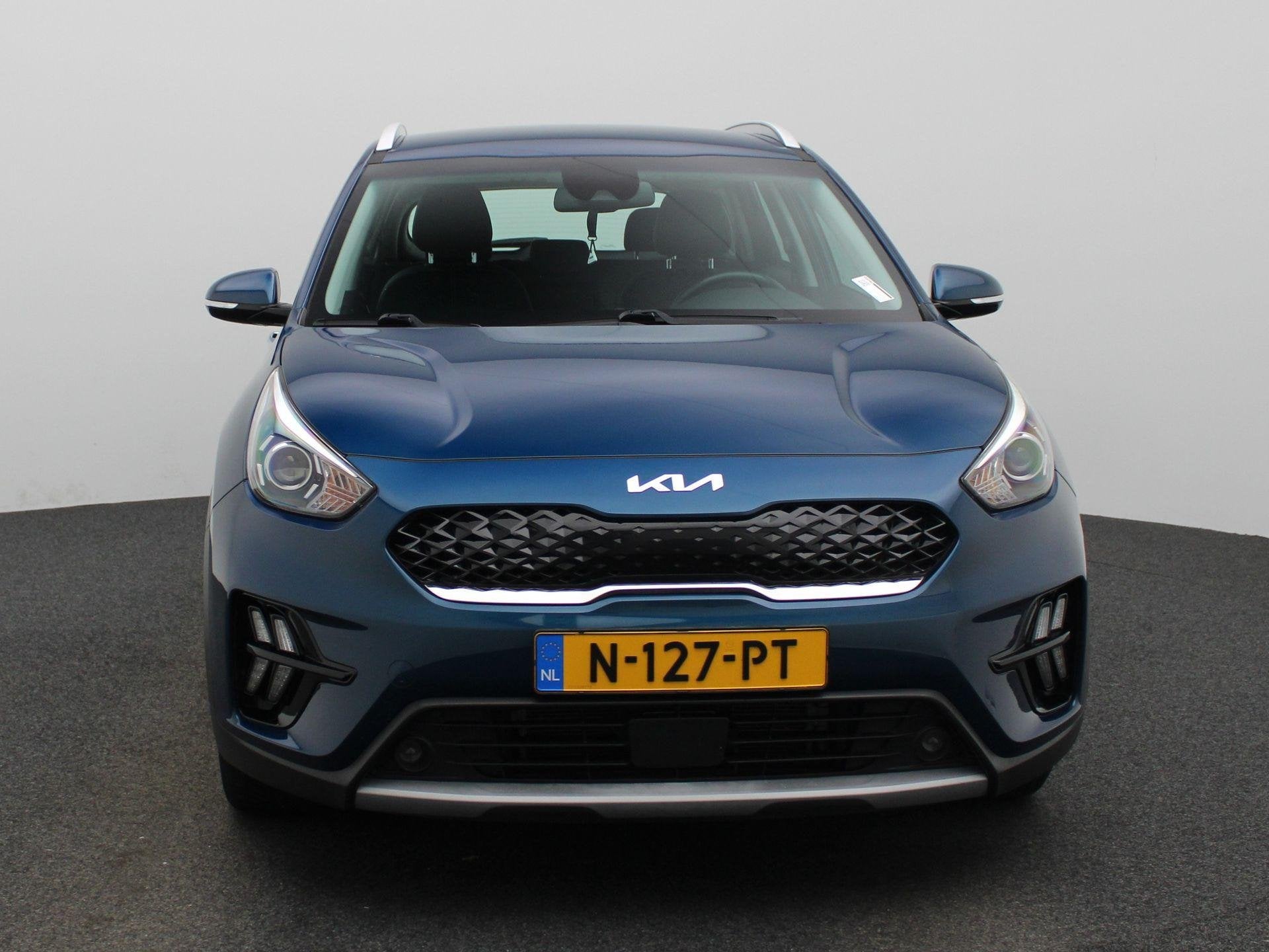 Kia Niro 1.6 GDi Hybrid DynamicLine | 100% SOH | Trekhaak |, Auto's, 12 maanden, Gebruikt, Blauw, Origineel Nederlands