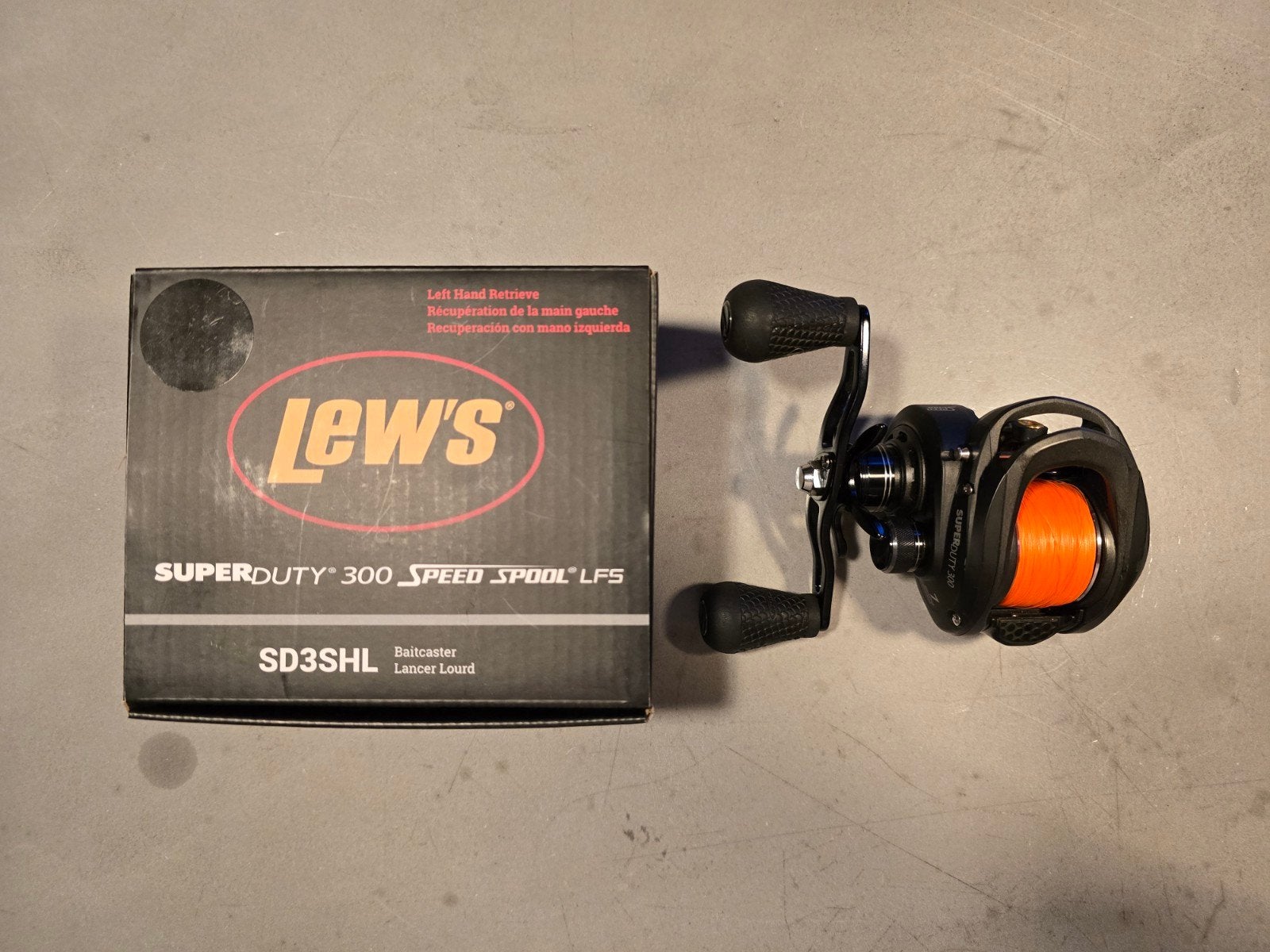Lew's SuperDuty 300 Speed Spool LFS, Watersport en Boten, Hengelsport | Roofvissen, Ophalen of Verzenden, Gebruikt, Molen