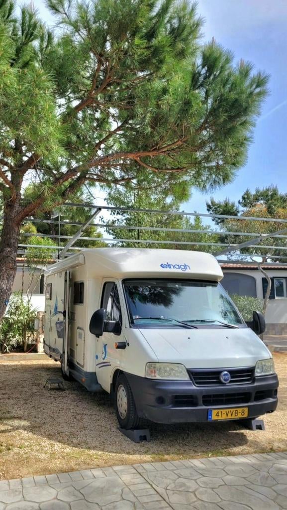 Elnagh Slim 4 Camper - Fiat Ducato - dwarsbed - xxl garage, Caravans en Kamperen, Overige merken, Luifel, Ringverwarming, Fiat