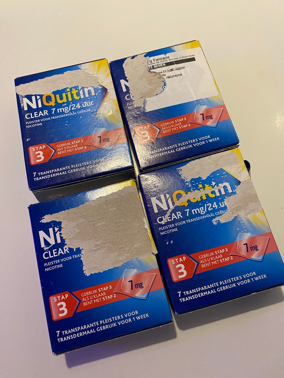 Niquitin pleisters 7mg, Ophalen of Verzenden