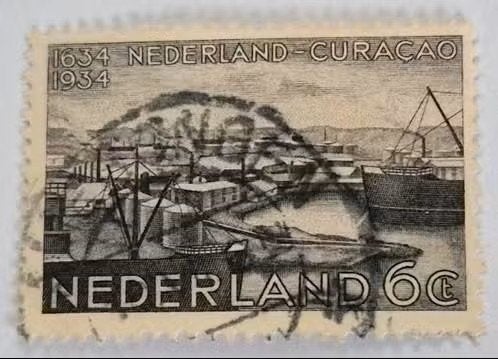 Nederland 1934 - nvph 267- Curaçao  -ab1, Verzenden, T/m 1940, Gestempeld