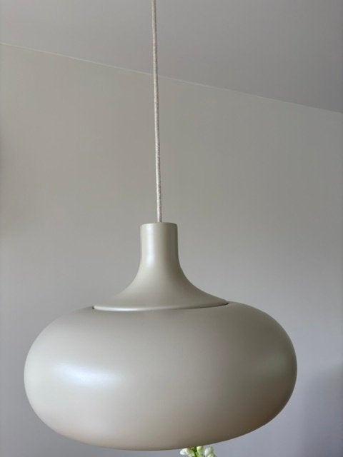 Beige hanglamp IKEA, Ophalen, Gebruikt, Stof, 75 cm of meer