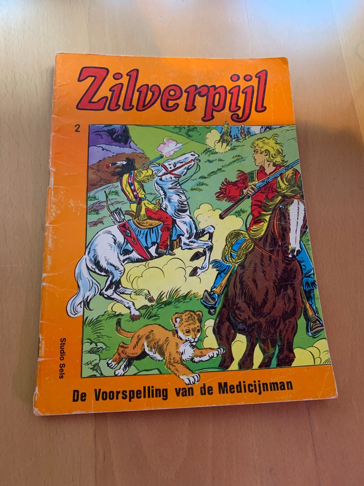 Zilverpijl 2: De Voorspelling van de Medicijnman, Eén stripboek, Ophalen of Verzenden, Gelezen
