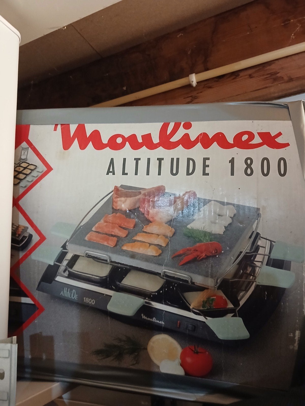 Moulinex Altitude 1800 Steengrill/Raclette, Ophalen, Gebruikt
