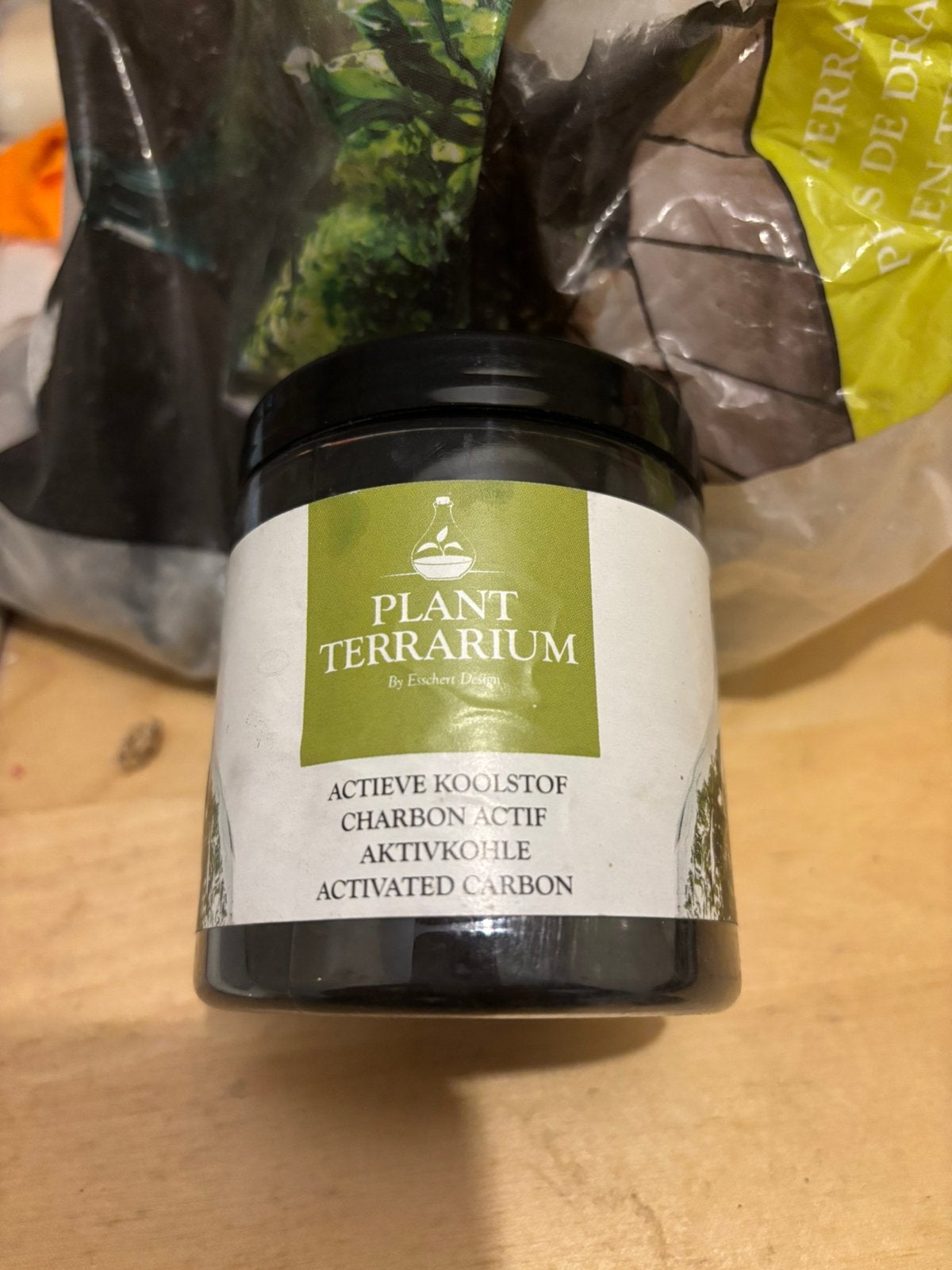 Planten Terrarium actieve kool 100 gram., Ophalen of Verzenden, Halfschaduw, Minder dan 100 cm