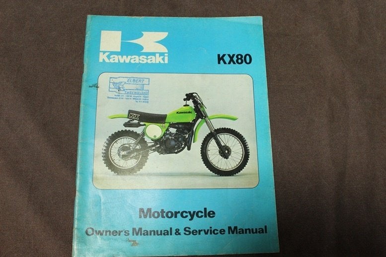 Kawasaki KX80 1978 motorcycle owner's / service manual KX 80, Ophalen of Verzenden, Kawasaki