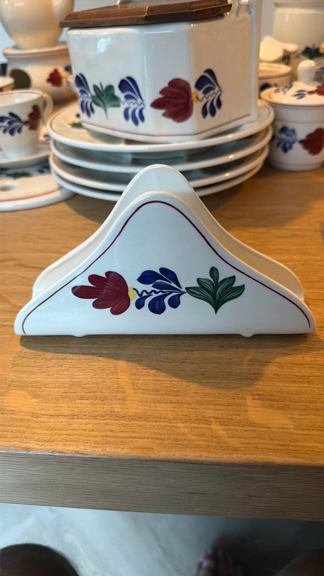 Servethouder boerenbont, Huis en Inrichting, Keuken | Servies, Ophalen of Verzenden, Aardewerk, Overige typen