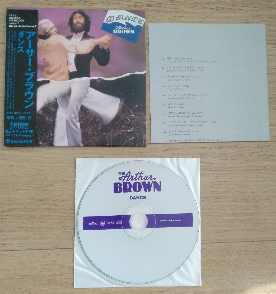 Arthur Brown Dance with - Japan Mini Lp Cd + OBI, Ophalen of Verzenden, Zo goed als nieuw, Poprock