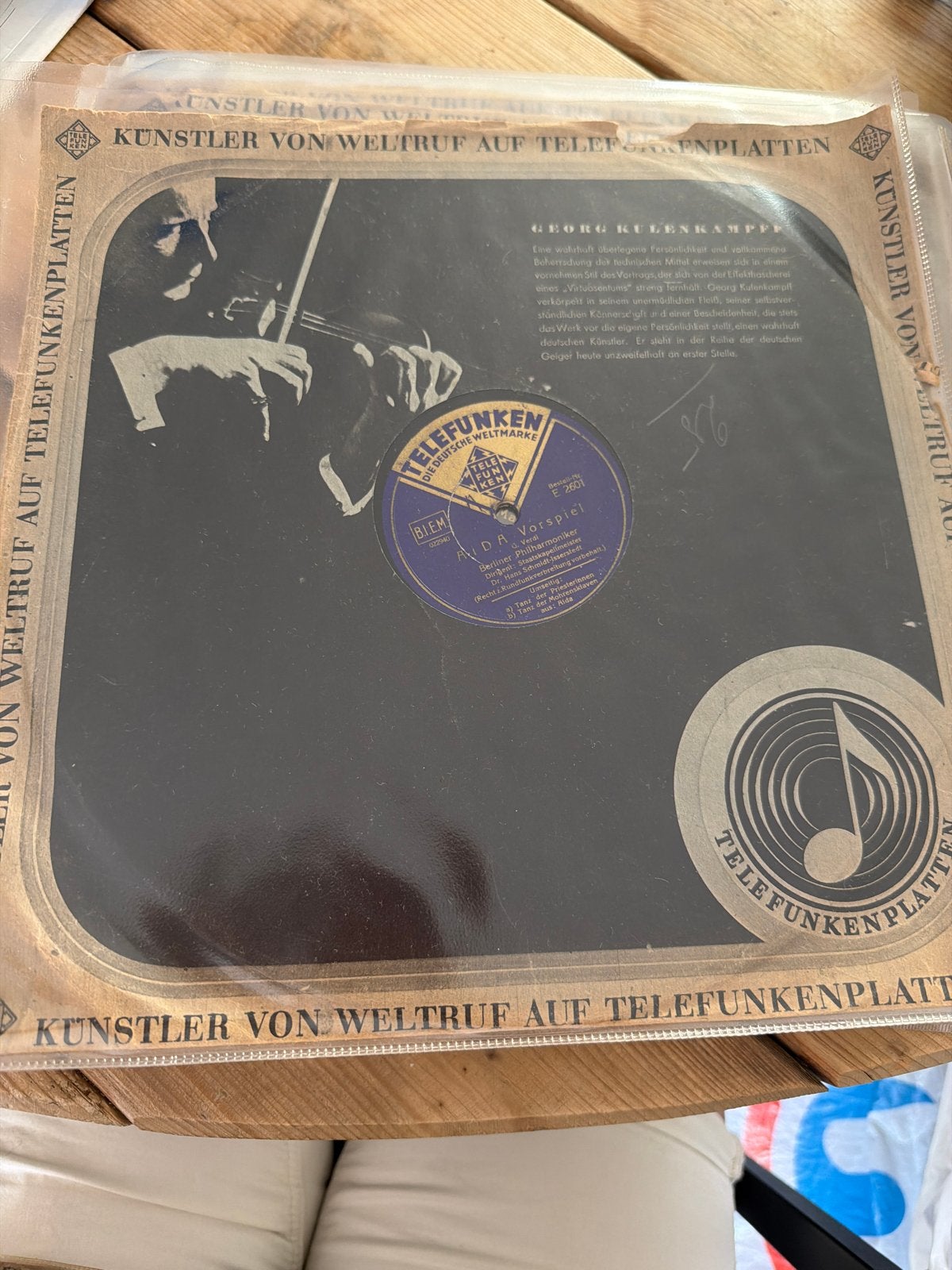 Telefunken Schellakplaten: Klassieke Meesterwerken, Gebruikt, 10 inch, Overige componisten, Originele persing