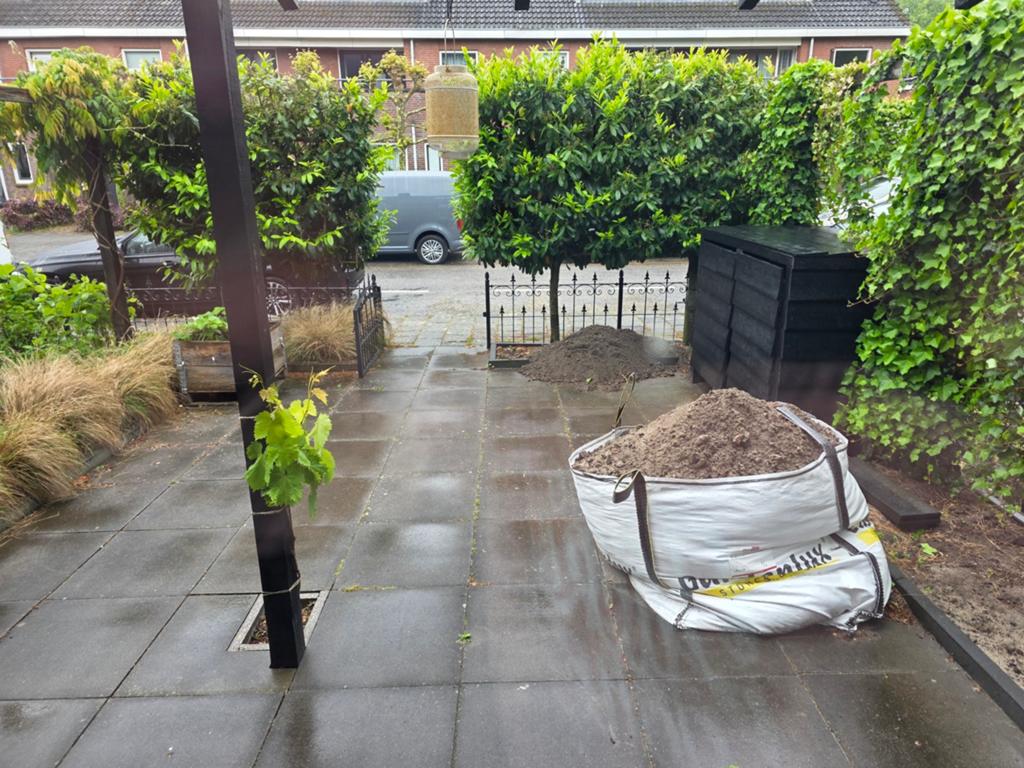 Big bag zand (gratis), Ophalen, Gebruikt, Ophoogzand