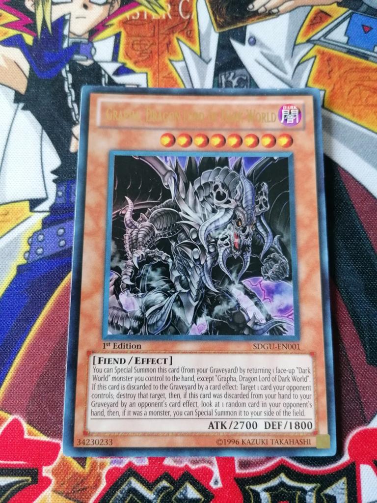 Grapha Dragon Lord of Dark World - Ultra Rare SDGU - YGO, Ophalen of Verzenden, Zo goed als nieuw, Foil