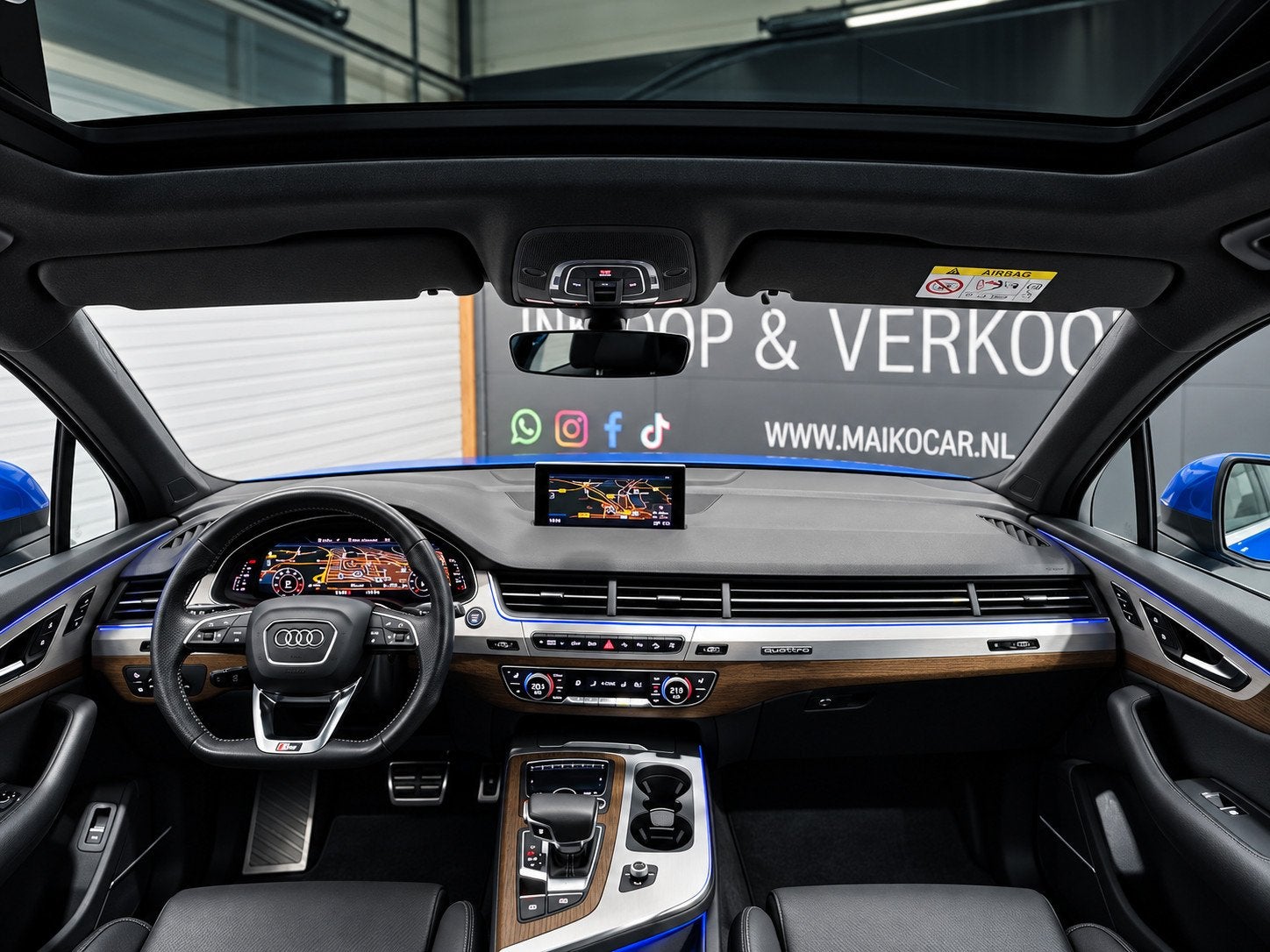 Audi Q7 3.0 TFSI quattro Pro 3x S LINE|PANO|360 Camera|lucht, Auto's, Automaat, Dealer onderhouden, Gebruikt, 2995 cc