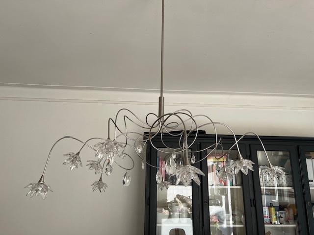 Harco Loor hanglamp crystal jewels, Ophalen, Gebruikt, Glas, 75 cm of meer