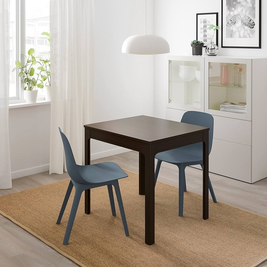 IKEA EKEDALEN uitschuifbare eettafel walnoot 2-4 persoons, Ophalen, Gebruikt, 50 tot 100 cm, Vier personen