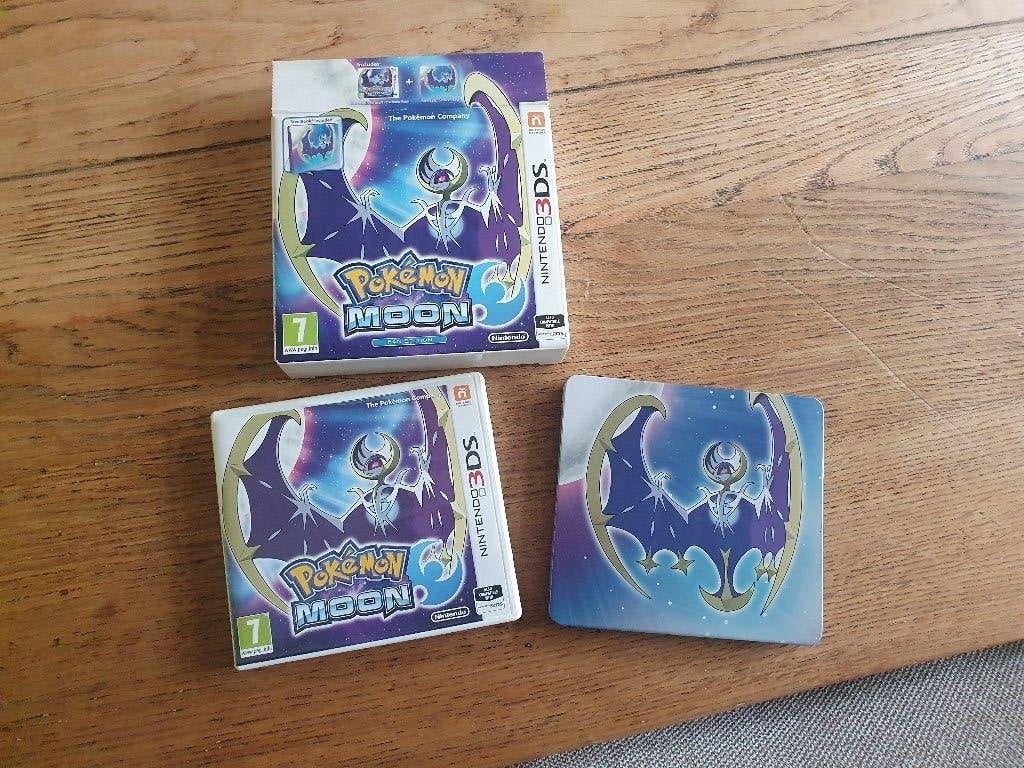 Pokémon Moon Steelbook fan edition € 75,00, Verzenden, 1 speler, Zo goed als nieuw, Role Playing Game (Rpg)