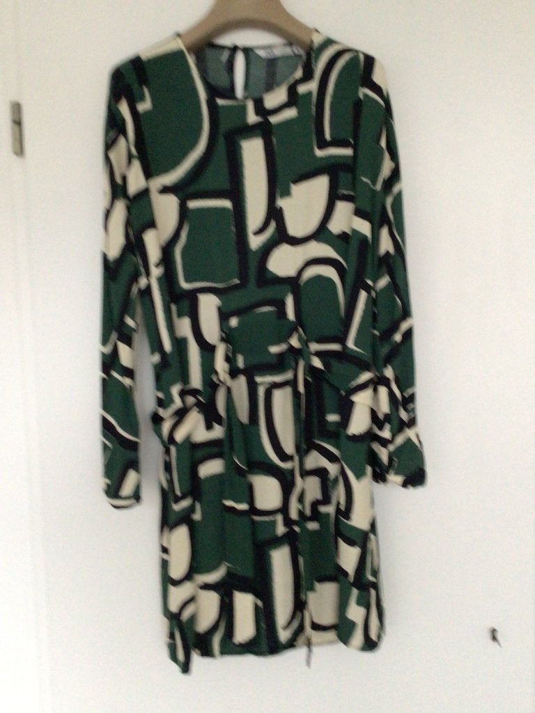 ZARA Jurk Tuniek groen xl, Maat 46/48 (XL) of groter, Ophalen of Verzenden, Zo goed als nieuw, Boven de knie