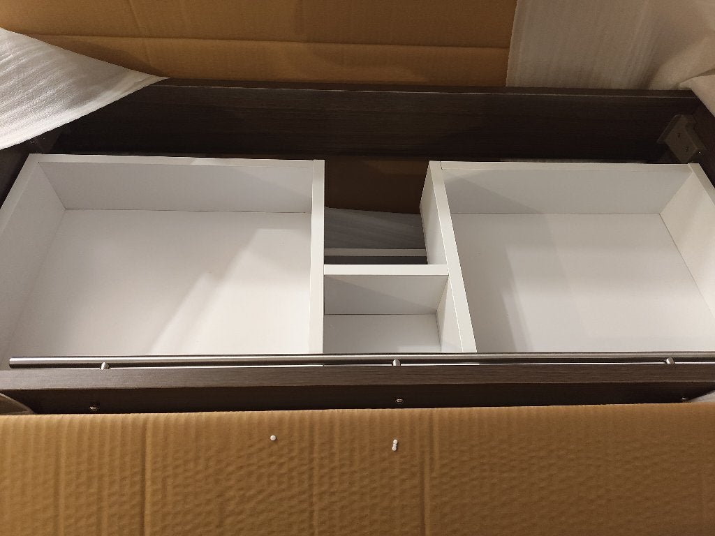 Moderne badkamerkast 100cm - Nieuw in doos - €100, Huis en Inrichting, Badkamer | Badkamermeubels, Ophalen, (Half)hoge kast, Nieuw
