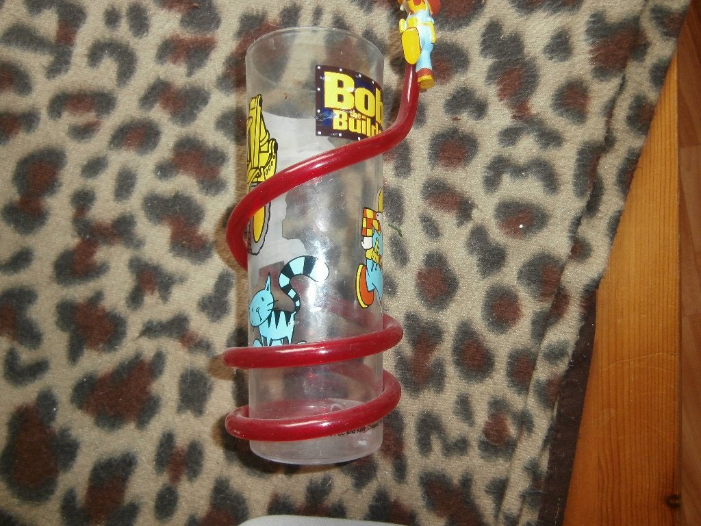 Bob de Bouwer beker rietje kinderbeker drinkbeker actiefiguu, Ophalen of Verzenden, Gebruikt