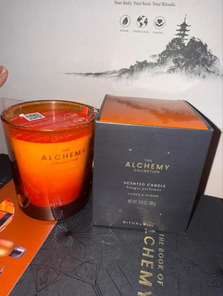 Rituals The Alchemy Collection Amber & Myrrh Geurkaars, Overige materialen, Bruin, Ophalen of Verzenden, Zo goed als nieuw