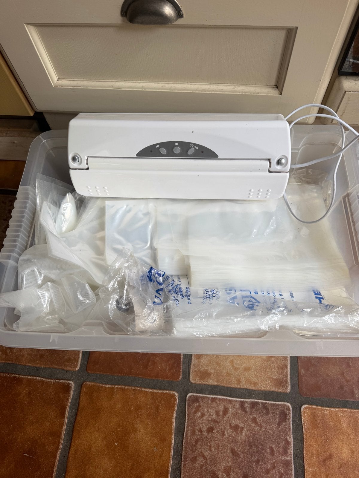 Quigg Vacumeermachine met zakken en handleiding, Witgoed en Apparatuur, Ophalen, Zo goed als nieuw