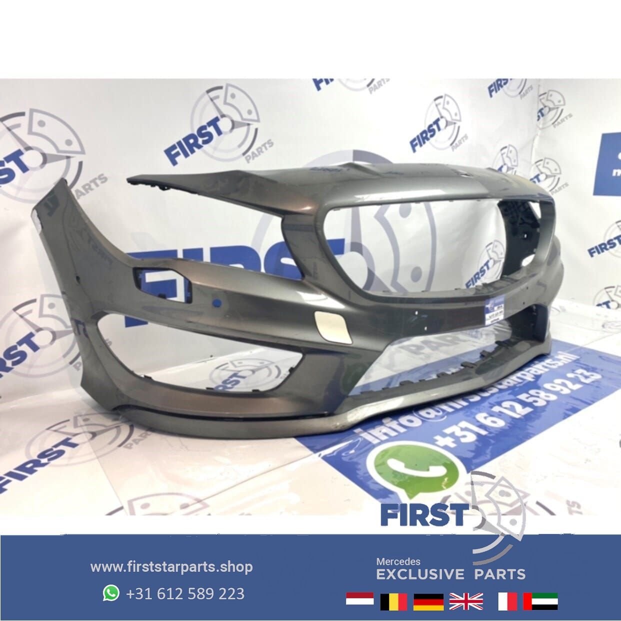 W117 C117 CLA AMG VOORBUMPER ZWART WIT GRIJS ORIGINEEL Merce