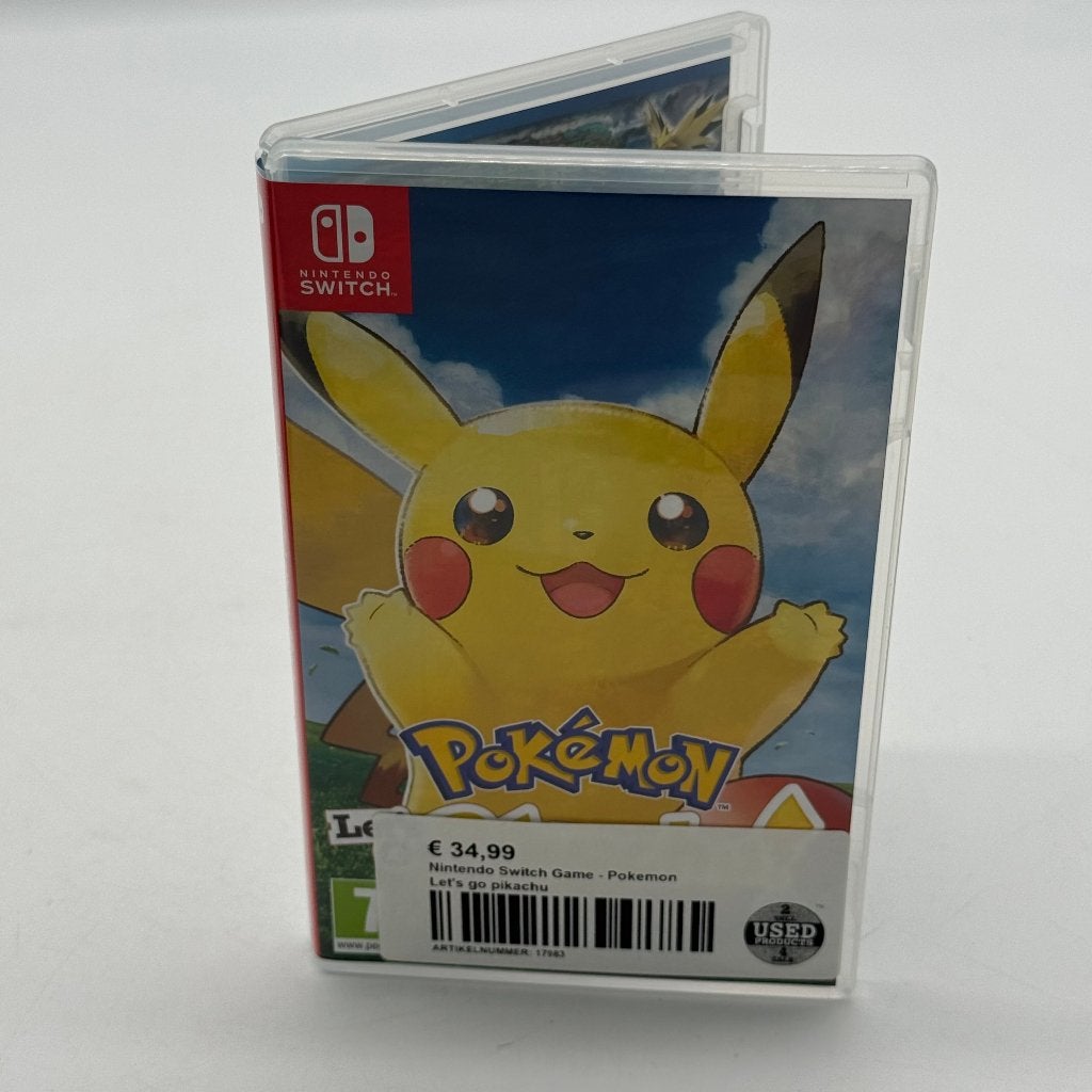 Nintendo Switch Game - Pokemon Let's go pikachu, Avontuur en Actie, 1 speler, Ophalen of Verzenden, Zo goed als nieuw
