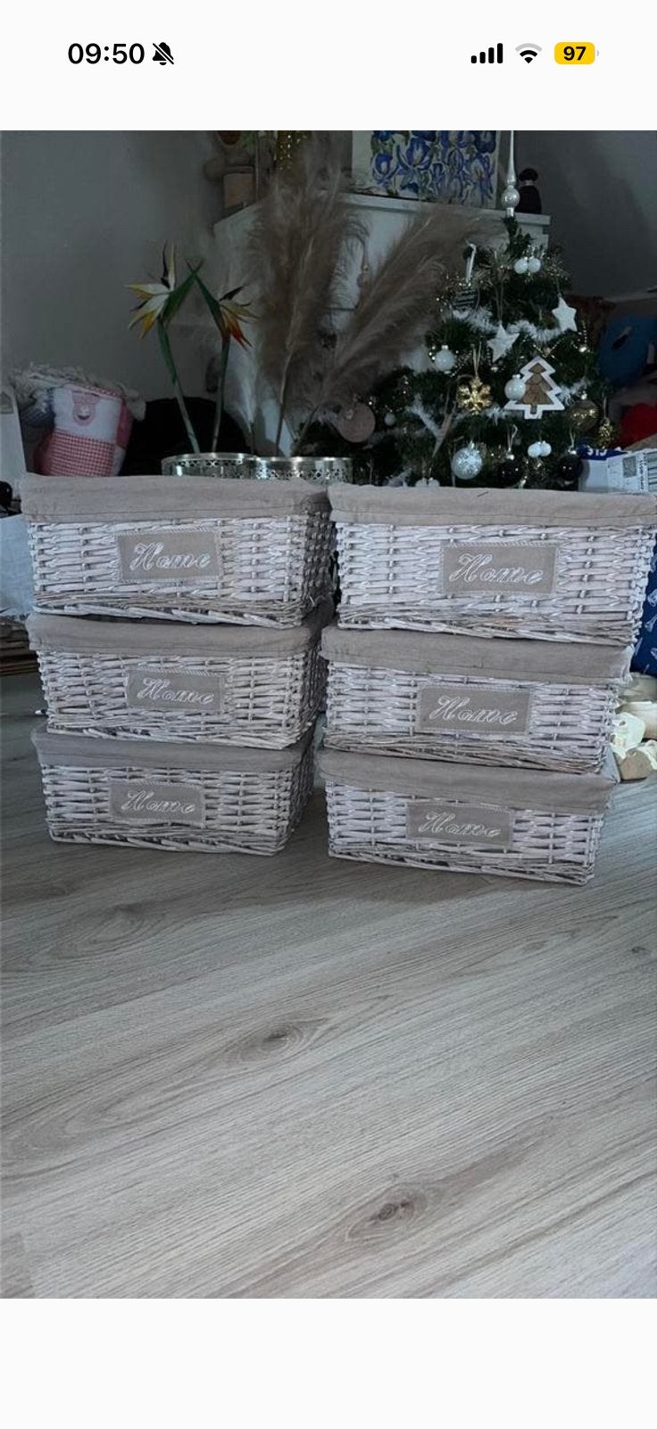 6 mooie manden, Ophalen, Gebruikt, Mand, Riet