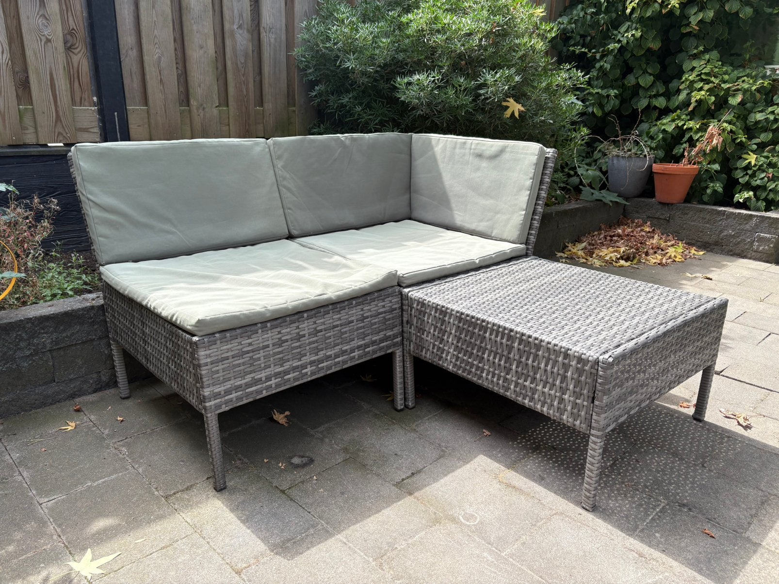 Loungeset inclusief kussens, Tuin en Terras, Tuinsets en Loungesets, Kunststof, Gebruikt, Loungeset, Ophalen
