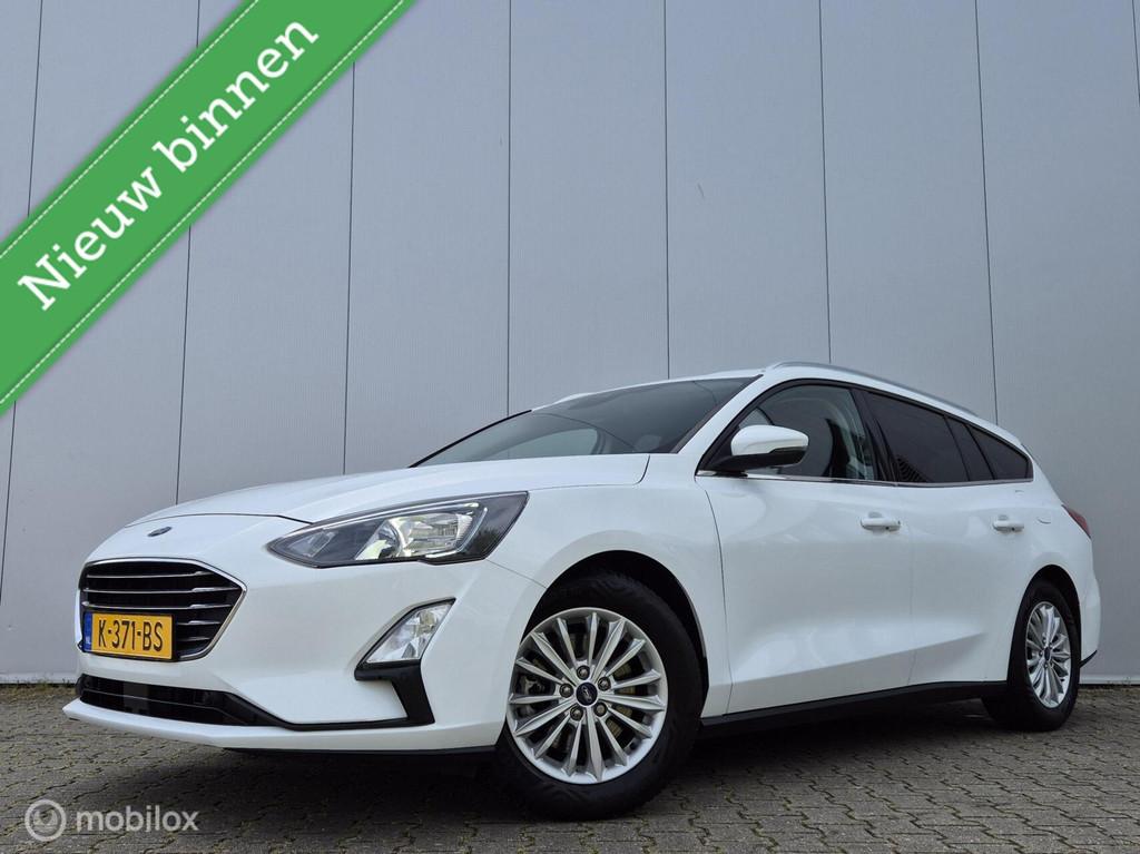 FORD FOCUS WAGON 1.0 ECOBOOST HYBRID TITANIUM/B&O/TREKHAAK/E, Gebruikt, Wit, Origineel Nederlands, Hybride Elektrisch/Benzine