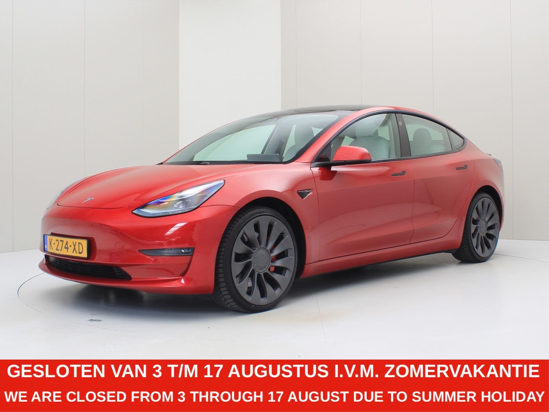 Tesla Model 3 Performance AWD 486pk 75 kWh FACELIFT [ WIT LE, Automaat, Gebruikt, Origineel Nederlands, Vierwielaandrijving