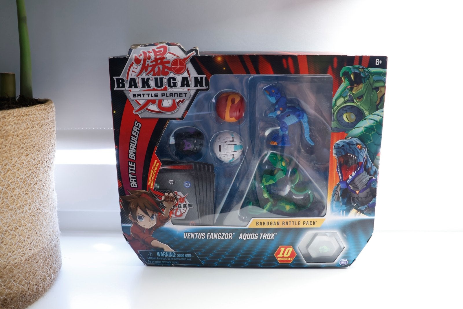 Bakugan Battle Planet Battle Pack Ventus Fangzor Aquos Trox, Verzenden, Nieuw
