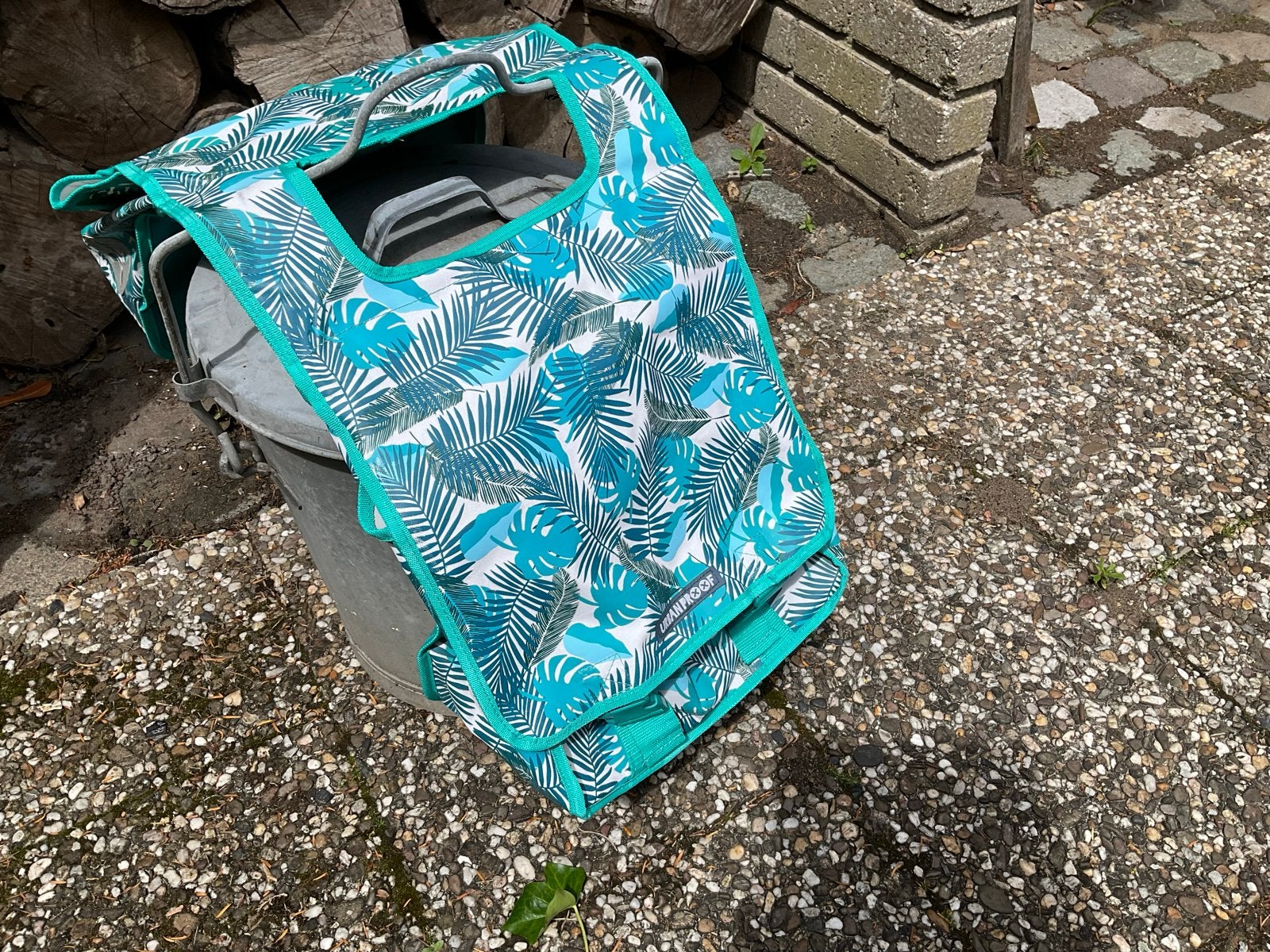 Urban Proof Dubbele Fietstas - Tropisch Blad Motief, Ophalen of Verzenden, Zo goed als nieuw