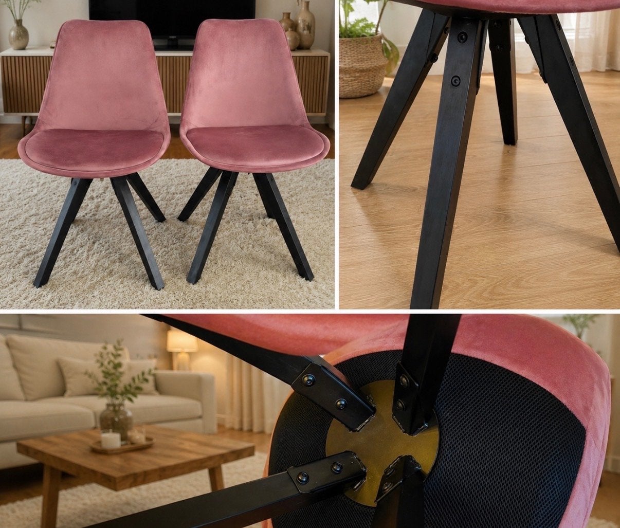 Leenbakker Oudroze Stoelen - Set van 4, Gebruikt, Overige kleuren, Ophalen of Verzenden, Vier
