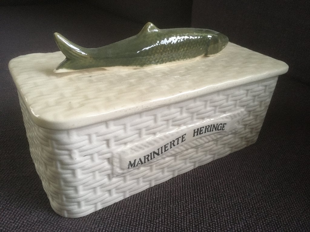 dekseldoos haring antiek keramiek, Ophalen of Verzenden