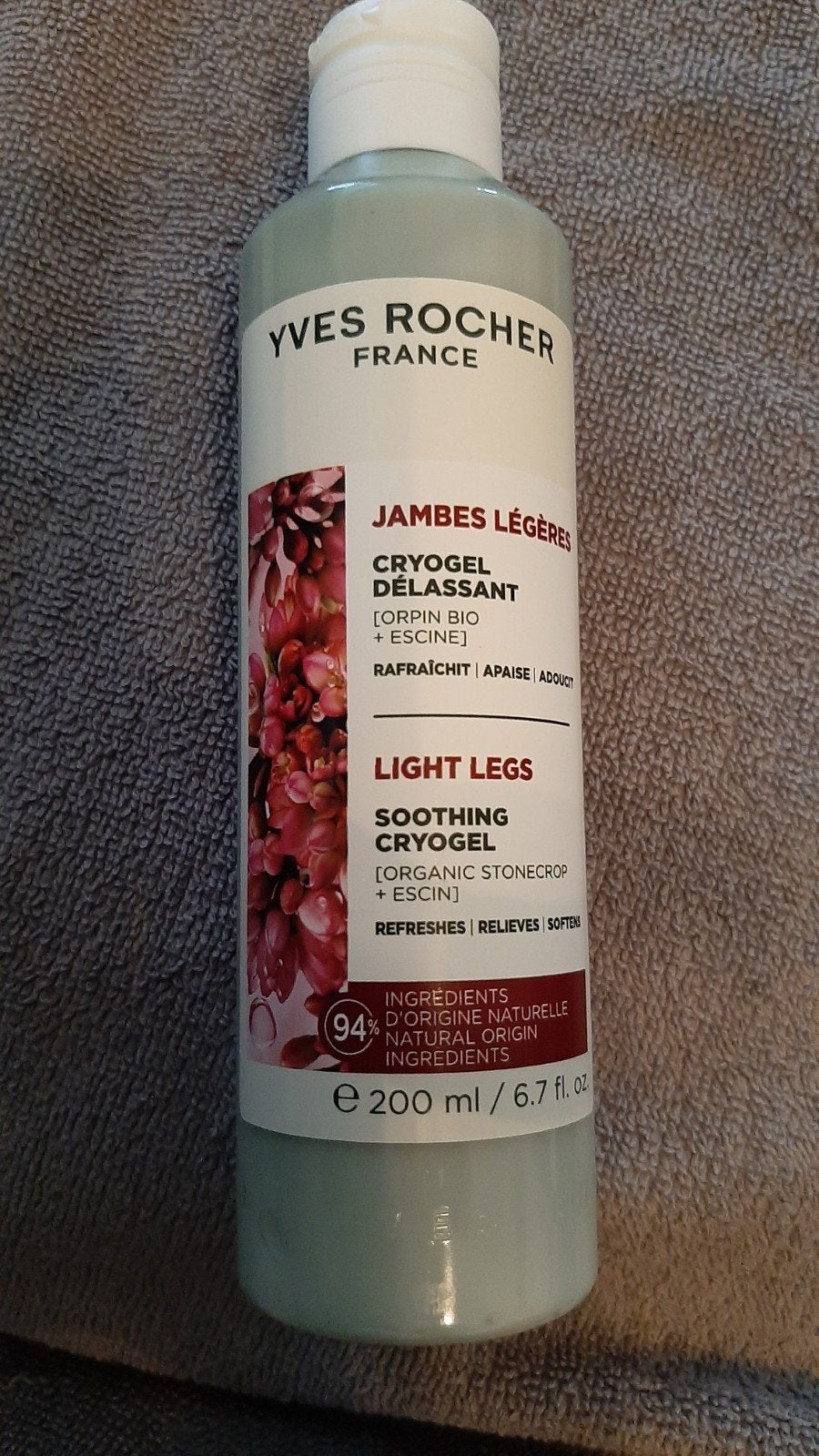 Yves Rocher Cryogel Délassant voor Lichte Benen 200ml, Ophalen of Verzenden, Nieuw, Bodylotion, Crème of Olie