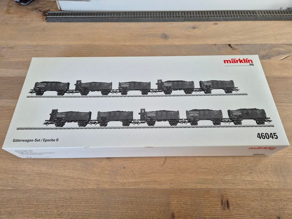 Märklin 46045 - Set goederenwagens, Wisselstroom, Wagon, Ophalen of Verzenden, Zo goed als nieuw