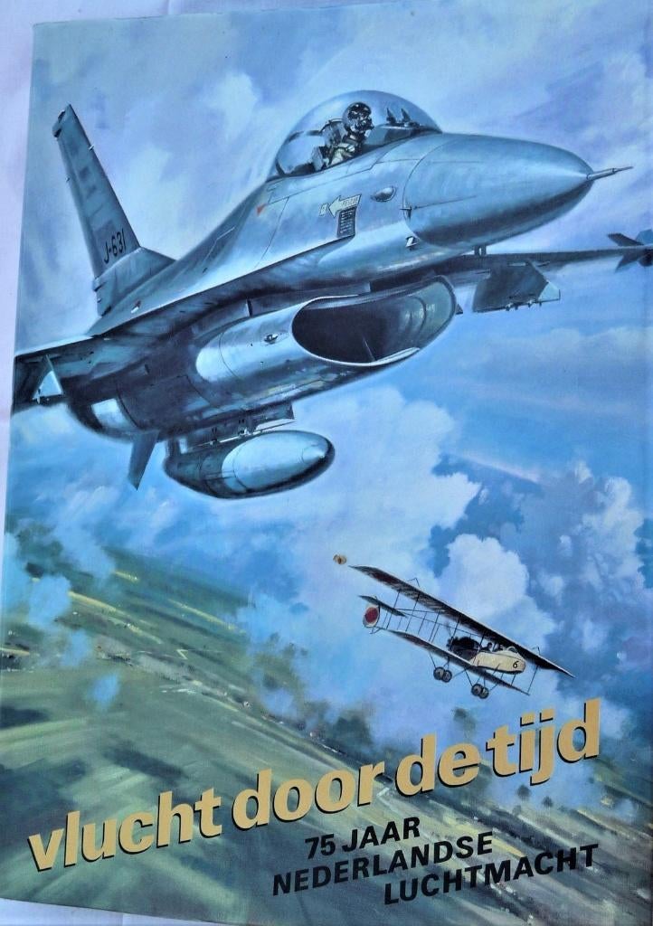 BOEK VLUCHT D DE TIJD 75 JAAR NED LUCHTMACHT EN ONZE LUCHTM3, Verzenden, Zo goed als nieuw, 1945 tot heden, A.P. DE JONG 1988