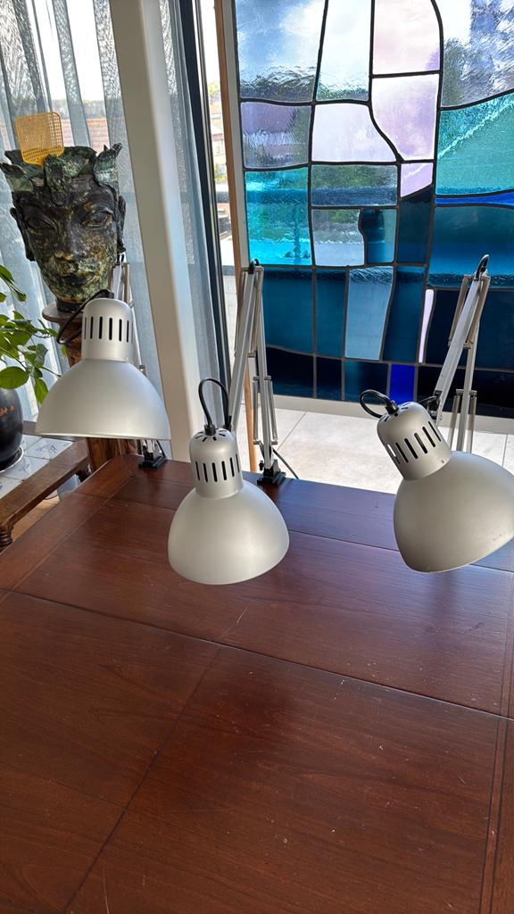 3 stuks  Buro lampen, Huis en Inrichting, Lampen | Hanglampen, 50 tot 75 cm, Ophalen of Verzenden, Zo goed als nieuw, Tijdloos