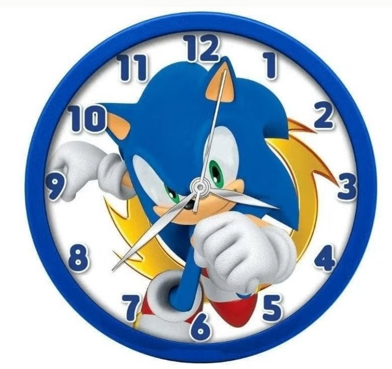 Sonic Wandklok - Sega Klok, Meerkleurig, Nieuw, Ophalen of Verzenden, Overige typen